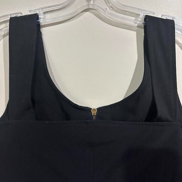 Franco Mirabelli Sleeveless Black midi dress, size 10 - Picture 5 of 7
